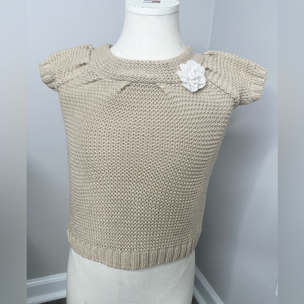 CHEROKEE TAN KNITTED BABY SWEATER- PRELOVED -12 MONTHS